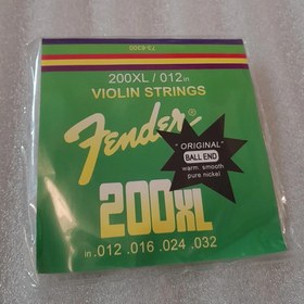 تصویر سیم ویالون فندر 200xl Fender violin string set 200xl