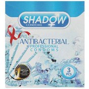تصویر کاندوم ضد قارچ و ضد باکتری 3عددی شادو ا Shadow Anti Bactrial Professional Condom 3pcs Shadow Anti Bactrial Professional Condom 3pcs