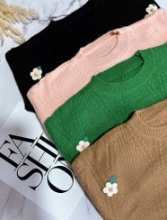 تصویر بلوز بافت شکوفه ای 