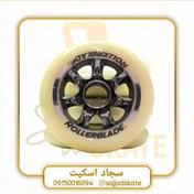 تصویر پک 8 عددی چرخ کفش اسکیت برند رولر بلید سفید (۹۰میلیمتر) 
