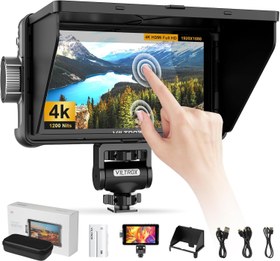 تصویر VILTROX DC550 5.5 اینچ دوربین 1200 نیت مانیتور میدان کوچک Full HD 1920x1080 4K HDMI Hot Shoe Battery Hot Sunshine Hood برای دوربین سونی کانن نیکون 3DLUT فوکوس حداکثر هیستوگرام رنگ های کاذب - ارسال 20 روز کاری VILTROX DC550 5.5 inch 1200 Nits Camera Field Monitor Small Full HD 1920x1080 4K HDMI Hot Shoe Mount Battery Sunshine Hood for Sony Canon Nikon Camera 3DLUT Focus Peaking Histogram False Colors