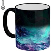 تصویر ماگ حرارتی لومانا طرح کهکشان کد MAG1602 