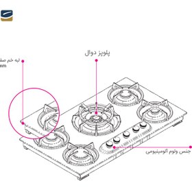 تصویر اجاق گاز کن مدل انیف Enif CAN gas stove model Enif