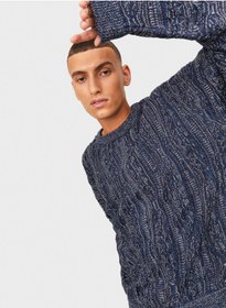 تصویر سوئیشرت گردن گرد کژوال برند jack & jones Casual Crew Neck Sweater