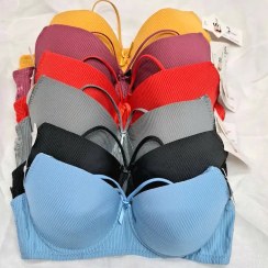 تصویر سوتین اسفنجی کاپ دار و جک دار(فنر دار) طرح کبریتی copa B(کاپ) 