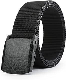 JUKMO Quick Release Tactical Belt, Military Work 1.5 Nylon Web Hiking Belt  with Heavy Duty Seatbelt Buckle