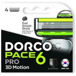 تصویر تیغ یدک کره ای دورکو Dorco Pace 6 Pro بسته 4 عددی 