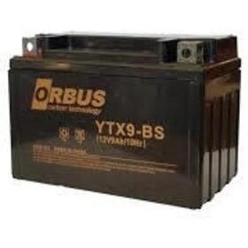 تصویر باتری باطری Ytx9 Bs 12 V 9 Ah 150X87X105 284 کیلوگرم موتور سیکلت کربن ORBUS 