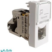 تصویر کیستون شبکه لگراند CAT6A SFTP یک ماژول باریک Legrand Cat6 Sftp