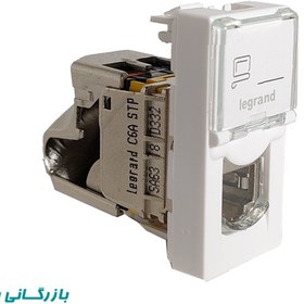 تصویر کیستون شبکه لگراند CAT6A SFTP یک ماژول باریک Legrand Cat6 Sftp