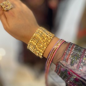 تصویر النگو خلیجی مینا کاری کد 20005 