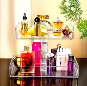 تصویر استند عطر دو طبقه ویژن پلاست Vision Plast Perfume Stand