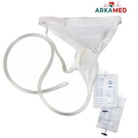 تصویر جمع کننده ادرار قابل حمل با کیسه ادرار 2000 میلی لیتر برای آقایان Owfeel 2000ml Man Protable Wearable Urine Bag Urinal System with Collection Urine Bag (2000ml Man Urine Bag)