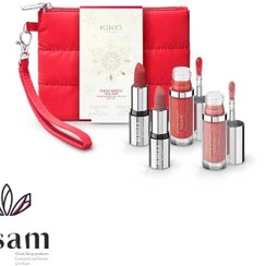 تصویر ست آرایش لب کیکو Kiko snow-kissed holiday never without you mini lips gift set 