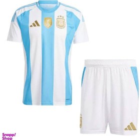 تصویر ست تیشرت آستین کوتاه و شلوارک ورزشی مردانه مدل آرژانتین کد 2024 