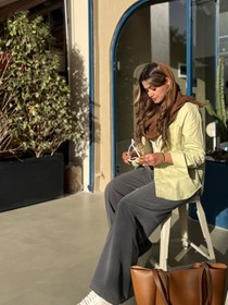 تصویر شومیز سبز پاستیلی 