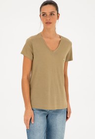 تصویر تی شرت راسته زنانه | یو اس پولو U.S. Polo Assn. 1027352 