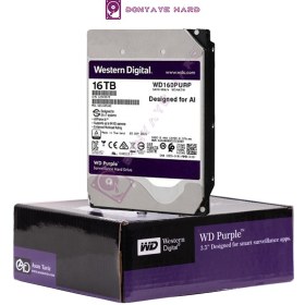 تصویر هارددیسک اینترنال وسترن دیجیتال مدل Purple WD161PURP (1000روز گارانتی+بسته بندی ضدضربه) 