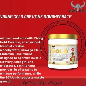 تصویر گلد کراتین وایکینگ فورس VIKING FORCE Gold Creatine Powder 320 gm, 32 servings