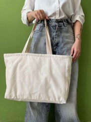 تصویر ساک پارچه ای دولایه زیپ دار 