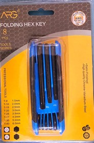 تصویر آلن چاقویی ستاره‌ای مشکی Hex key set