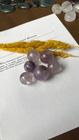 تصویر گوی سنگ‌آمیتیست سوسنی سنگ اصل طبیعی کلکسیونی - ۲۰گرم 