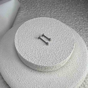 تصویر پیرسینگ لب گوی پایه کوتاه کد ۶۰۵ 