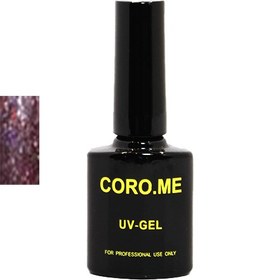 تصویر لاک ژل اکلیلی بنفش کرومی کد ۱۴۵ ا COROME nail polish gel COROME nail polish gel