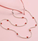 تصویر بند عینک مرواریدی البالویی (گیلاسی) 