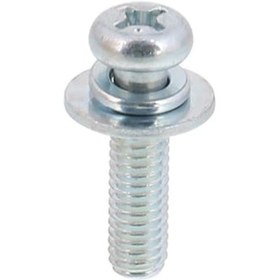 تصویر پیچ دوبل واشر 12*3 اسمبل شده - 500 تایی ASSEMBLED DOUBLE WASHER SCREW 3*10 (WASHER 6m)