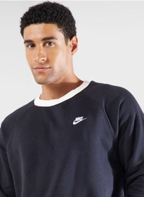 تصویر سویشرت کلاهبرداری با آستین راگلان برای بسکتبال برند Nike Club Basketball Raglan Crew Sweatshirt