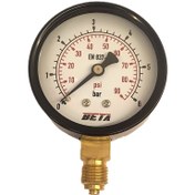 تصویر گیج فشار برند بتا (BETA) 0-6 بار صفحه 6 سانتی متر 