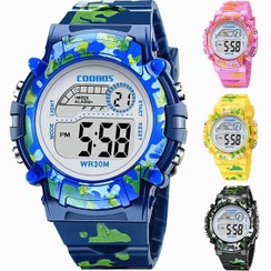 تصویر ساعت بچگانه اسپرت طرح ارتشی 