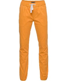 تصویر شلوار جین کشی با پارچه چین‌دار نارنجی برند Tommy Hilfiger Pleated Fabric Mix Jogger Orange