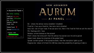 تصویر ربات فارکس AURUM AI یکی از بهترین رباتهای متخصص طلا AURUM AI robot is one of the best gold specialist robots