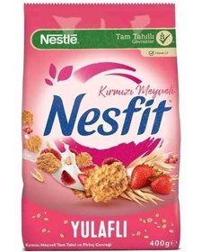 تصویر کورن فلکس میوه های قرمز نسفیت نستله Nestle Nesfit Kirmizi Meyveli Kahvaltilik Gevrek 