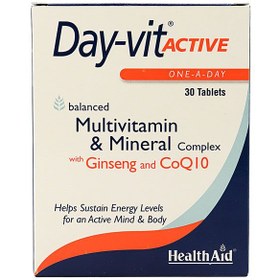 تصویر قرص دی ویت اكتیو 30 عدد هلث اید Health Aid Day Vit Active Tabs