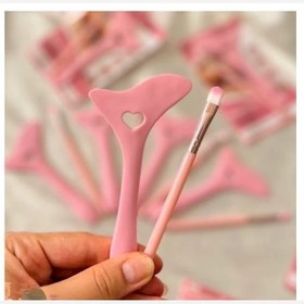 تصویر ست شابلون لب و چشم با براش ، آرایشی 