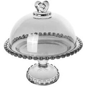 تصویر بشقاب کیک پاهای آنتراسیت شیشه ای شکوه 19 سانتی متر کاراجا Karaca 