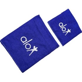 تصویر ست حوله ورزشی دو تیکه در دو سایز ۳۰*۷۰ و ۶۰*۱۲۰ 