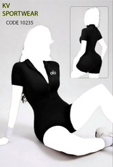 تصویر اورال شورتکی ورزشی زنانه alo کد 009 aloo womens sports overalls code 009