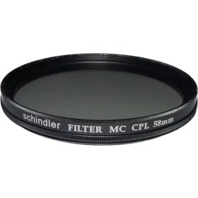 تصویر فیلتر لنز پلاریزه 58 میلیمتر اشنایدر Schindler MC-CPL 58mm Filter 