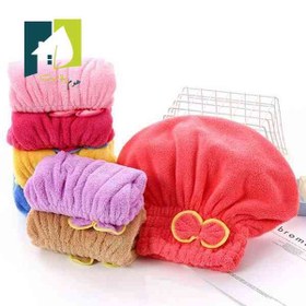 تصویر حوله سر پاپیون 