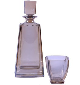 تصویر تنگ و لیوان کریستال بوهمیا 