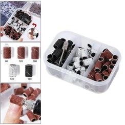 تصویر پک سرسوهان کاغذی ۷۶ عددی با پایه فلزی 120/180/220 