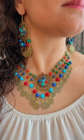 تصویر ست سکه ای سنتی هندی Indian jewelry