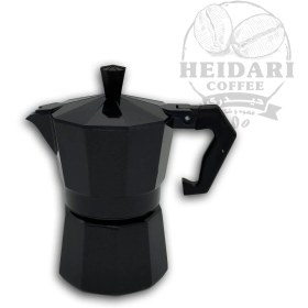 تصویر اسپرسوساز موکاپات سایز کوچک _ 3 کاپ مشکی Small Size Moka Pot Espresso Maker - 3-Cup Black