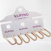 تصویر گوشواره ژوپینگ رنگ ثابت طرح ۱۰۶۳ 