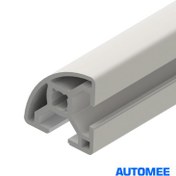 تصویر پروفیل شیار دار آلومینیمی گوشه سایز 30*30 شیار 8 میلیمتر 30*30 corner aluminium profile