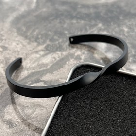 تصویر دستبند استیل بنگل تک گره 